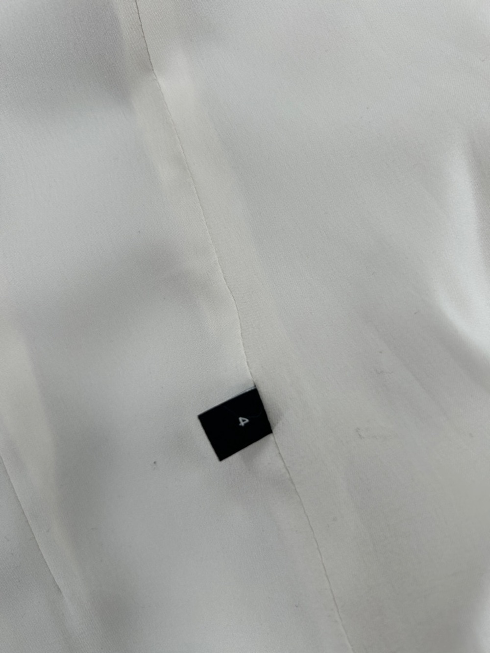 Theory Ivory Single-Button Notch-Lapel Angled Blazer Admiral Crepe SZ4 - Picture 8 of 15